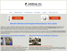 Tablet Screenshot of jobshopinc.com